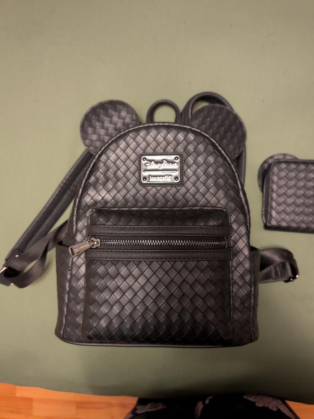 Loungefly Black Woven, Disney Packs Backpack